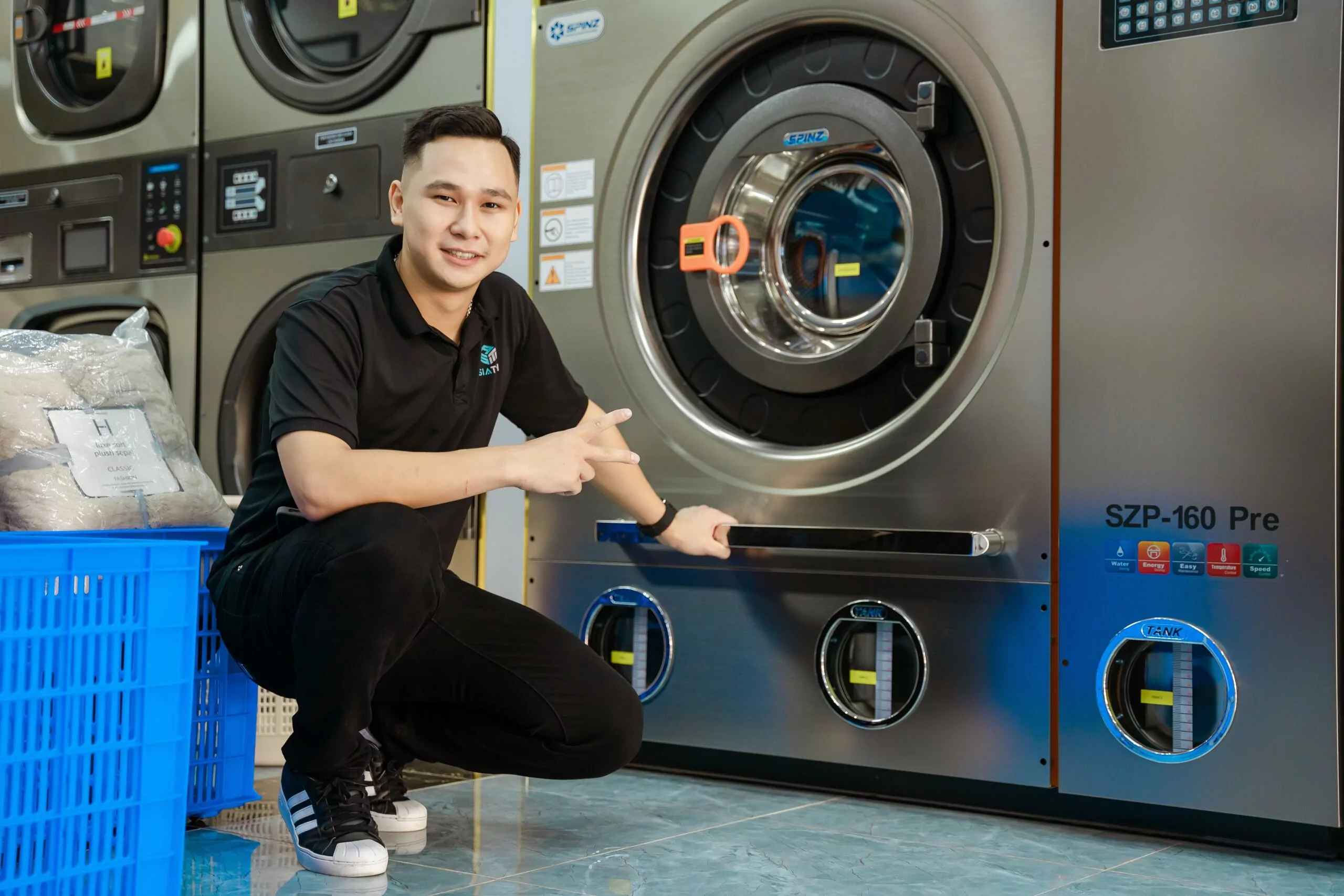 Cách Lựa Chọn Thiết Bị Máy Giặt Công Nghiệp và Setup Mặt Bằng Tiệm Giặt Sấy Cao Cấp