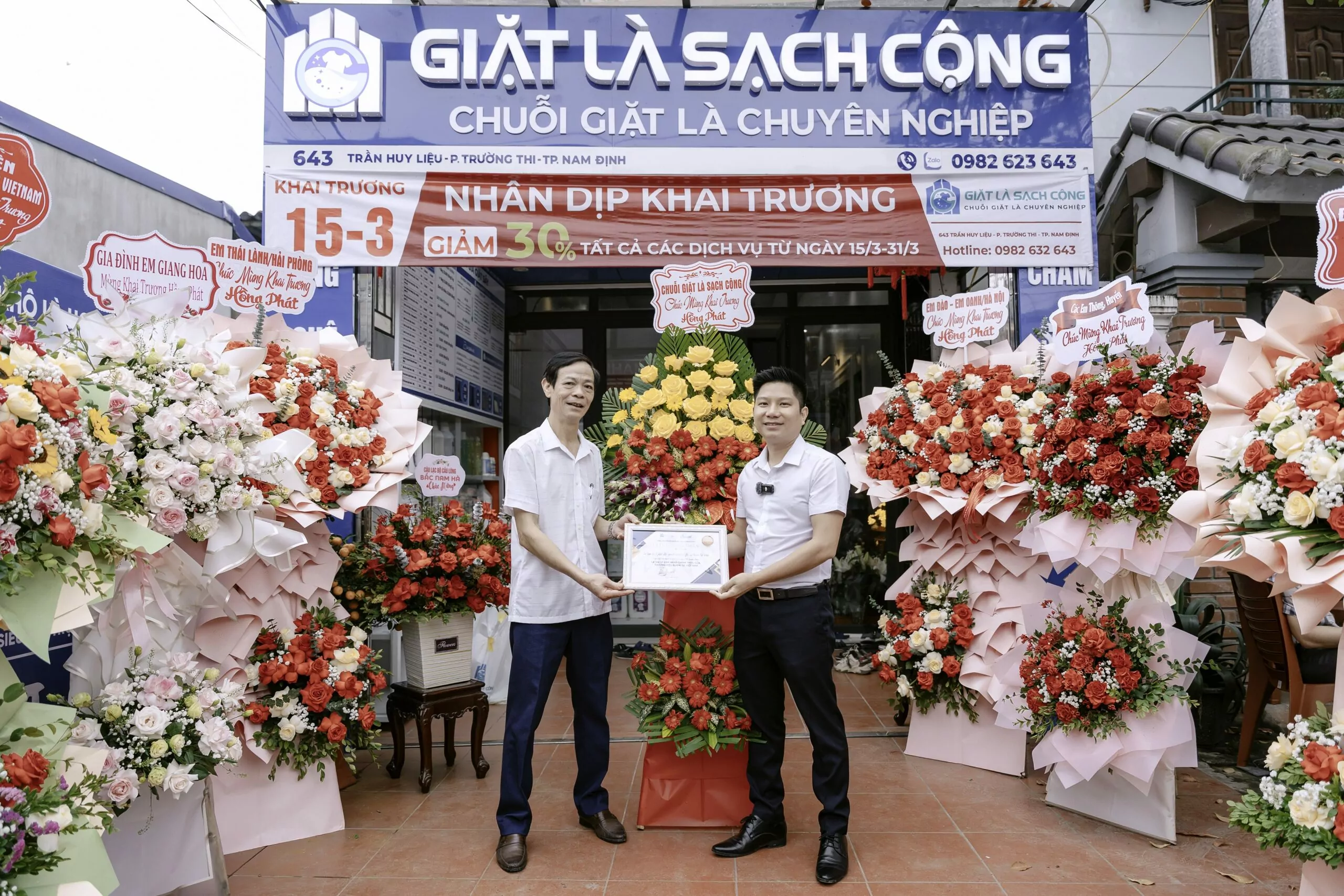 Khai Trương Tiệm Giặt Là Cao Cấp Sạch Cộng Tại Nam Định: Mô Hình & Chi Phí Thực Tế