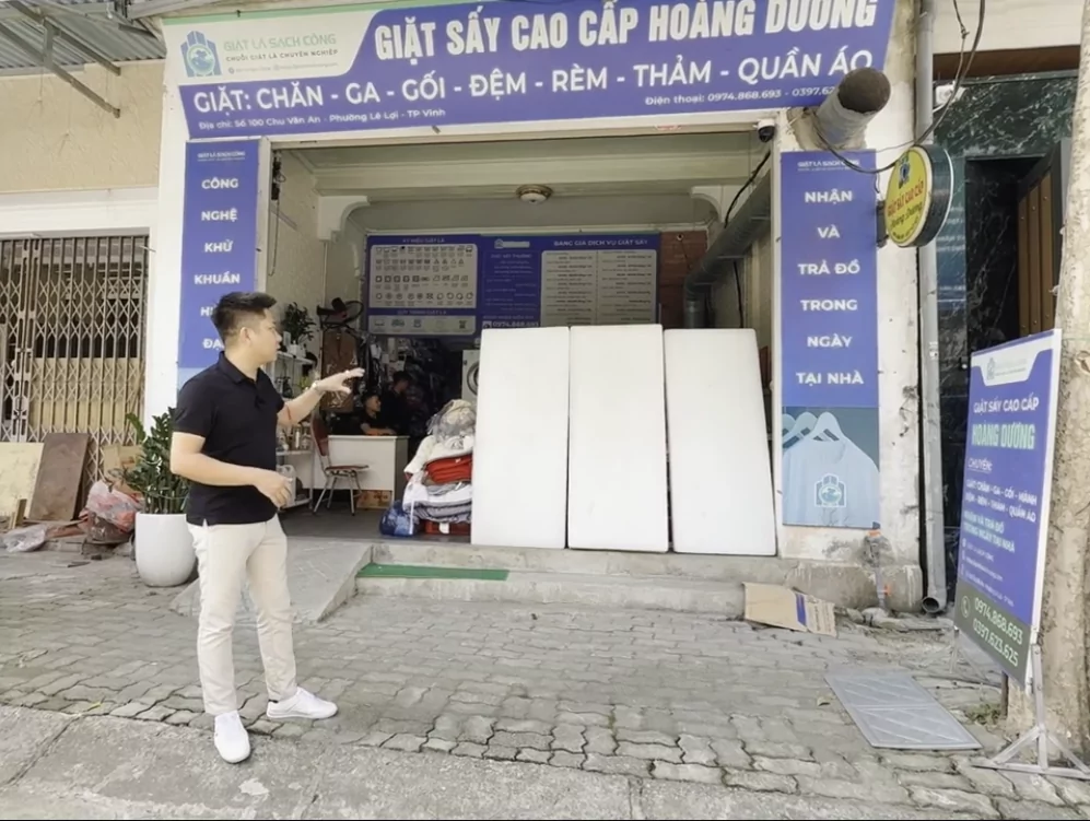 Mở Tiệm Giặt Sấy Thành Công: Kinh Nghiệm Thực Chiến Từ Mr. Dũng & Bí Quyết “Hái Ra Tiền” Từ Vùng Đất Nghệ An!