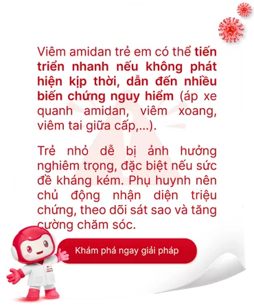 Viêm amidan trẻ em