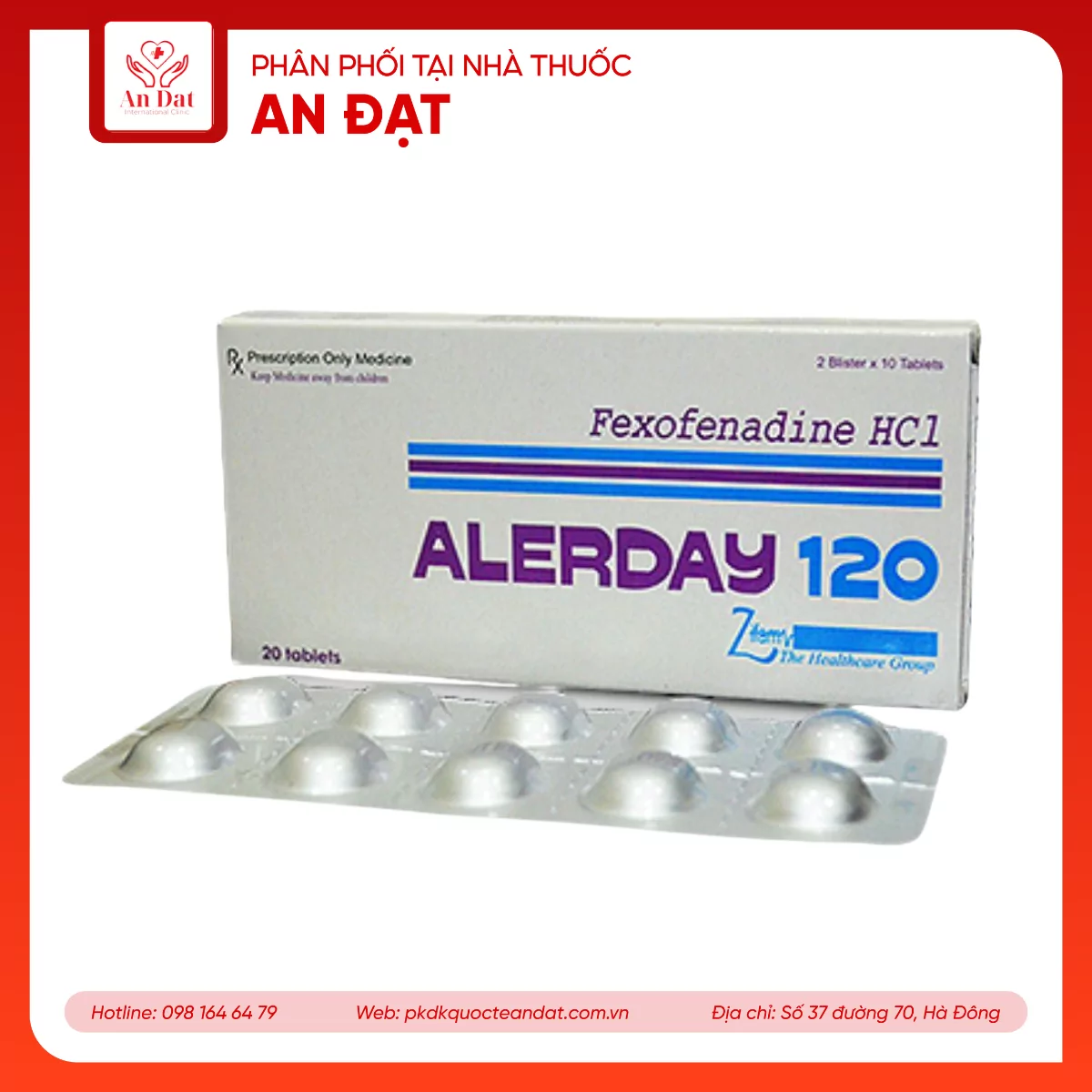 Alerday 120 (Fexofenadin hydrochlorid120mg)