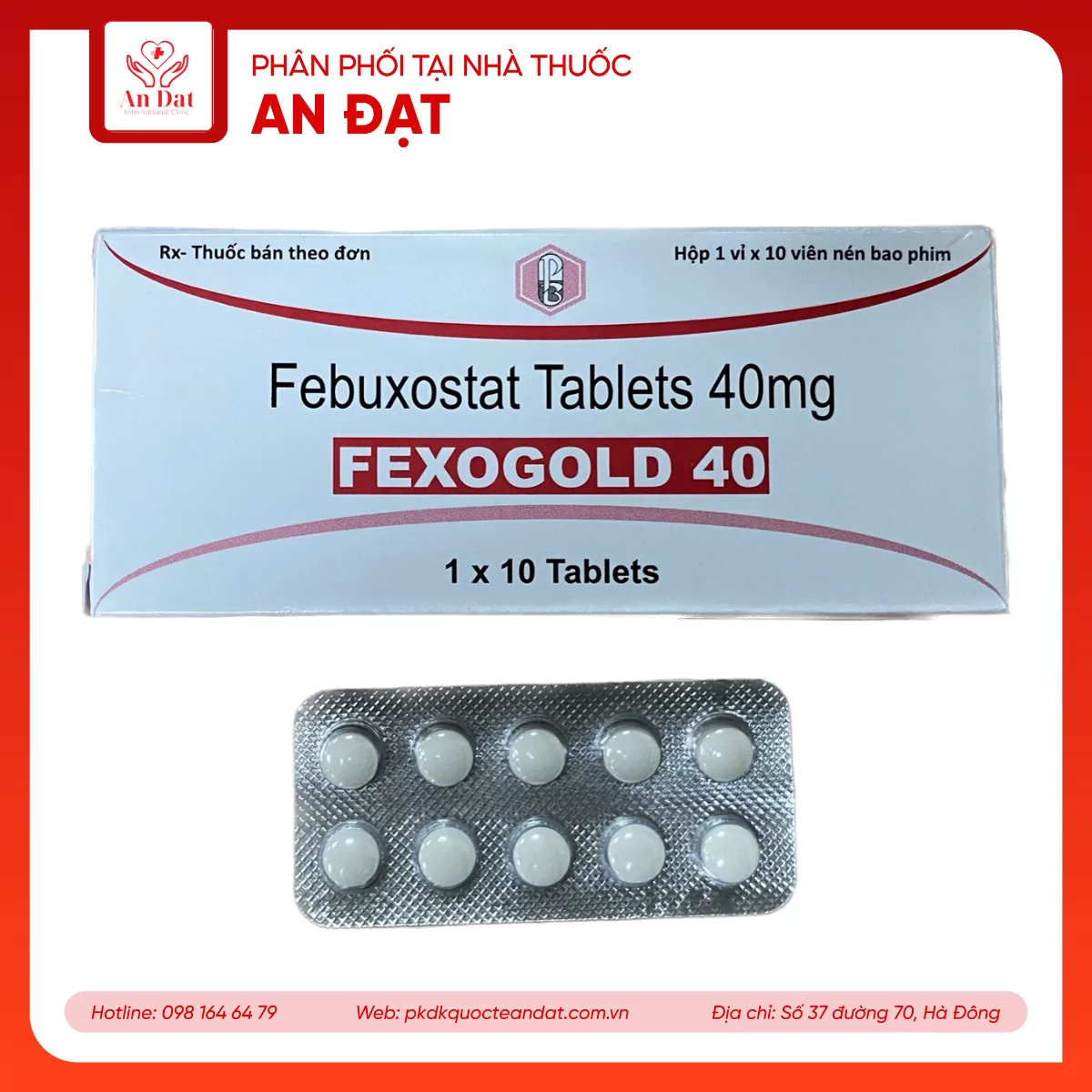 Fexogold 40 (Febuxostat tablets 40mg)