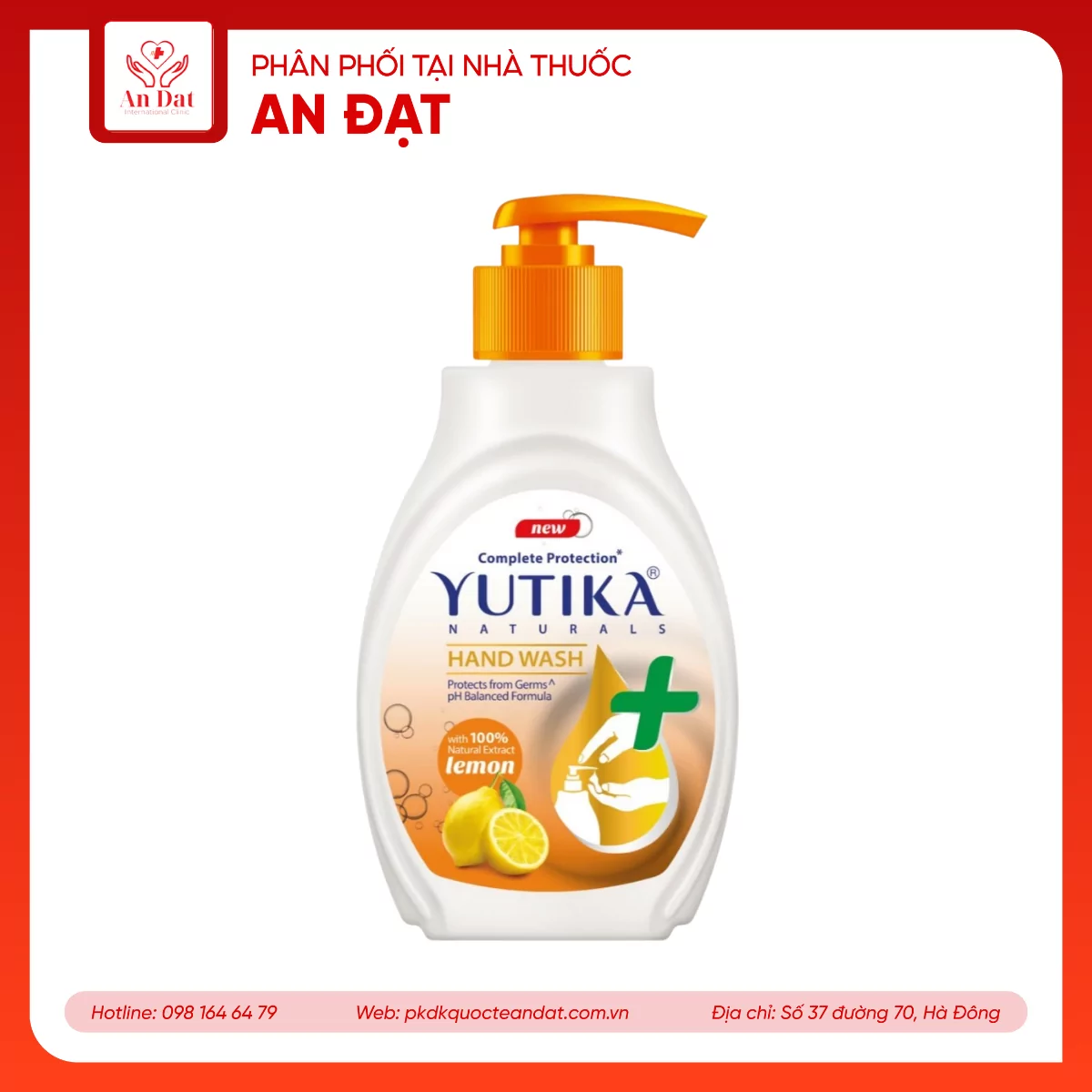 Nước rửa tay Yutika chanh -500ml