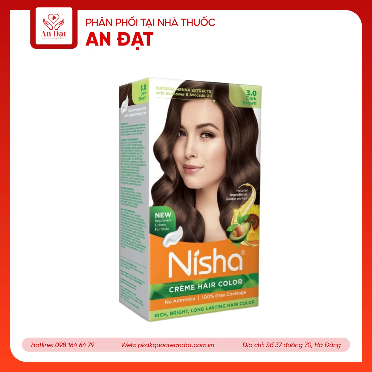 Thuốc nhuộm tóc yutika đen tự nhiên – hộp 10 gói