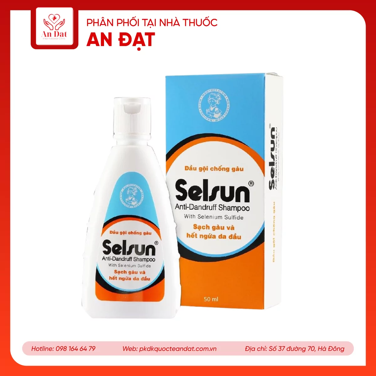 Dầu gội sạch gàu, giảm ngứa Selsun Rohto 50ml