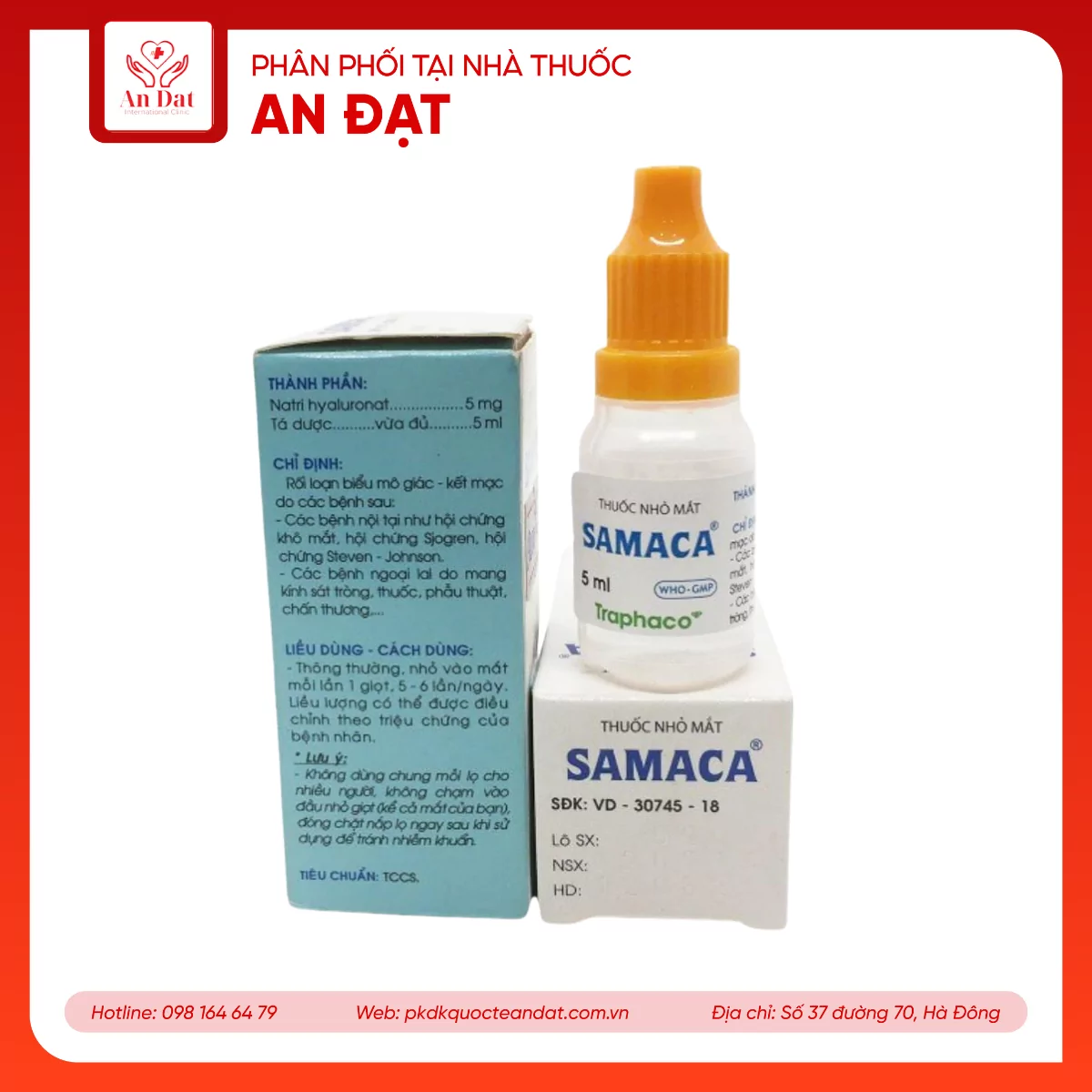 Thuốc nhỏ mắt Samaca
